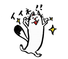 Tamu's" out tongue ermine" sticker #6270948