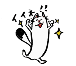 Tamu's" out tongue ermine" sticker #6270948