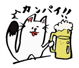 Tamu's" out tongue ermine" sticker #6270950