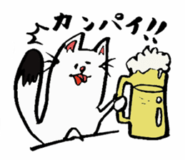 Tamu's" out tongue ermine" sticker #6270950