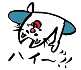 Tamu's" out tongue ermine" sticker #6270960