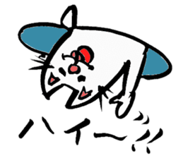 Tamu's" out tongue ermine" sticker #6270960