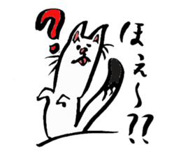 Tamu's" out tongue ermine" sticker #6270961