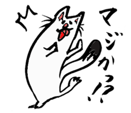 Tamu's" out tongue ermine" sticker #6270963