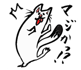 Tamu's" out tongue ermine" sticker #6270963