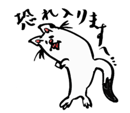 Tamu's" out tongue ermine" sticker #6270966