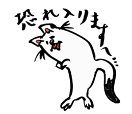 Tamu's" out tongue ermine" sticker #6270966