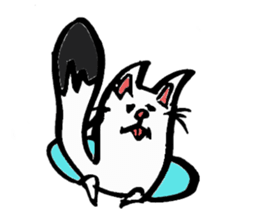 Tamu's" out tongue ermine" sticker #6270974