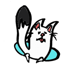 Tamu's" out tongue ermine" sticker #6270974