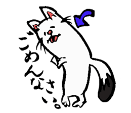 Tamu's" out tongue ermine" sticker #6270979