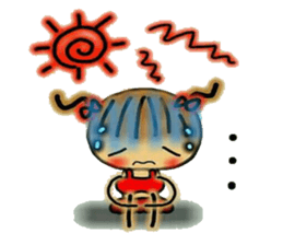 Kansai accent and summer! Cute MI. 3. sticker #6271801