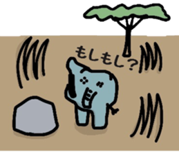 Sticker of the elephant sticker #6272450