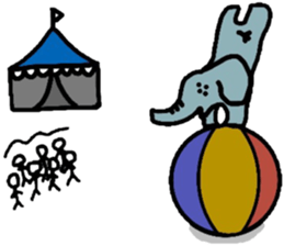 Sticker of the elephant sticker #6272477