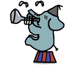 Sticker of the elephant sticker #6272478