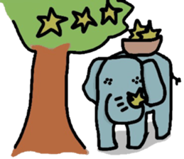 Sticker of the elephant sticker #6272486