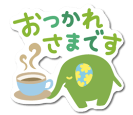 elephant sticker colorful sticker #6272495
