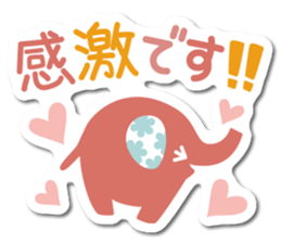 elephant sticker colorful sticker #6272521