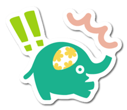 elephant sticker colorful sticker #6272524