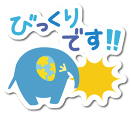 elephant sticker colorful sticker #6272525