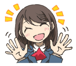 Cute high school girls sticker #6272952