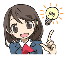 Cute high school girls sticker #6272955