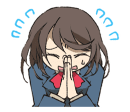 Cute high school girls sticker #6272956