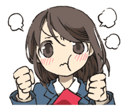 Cute high school girls sticker #6272962