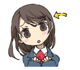 Cute high school girls sticker #6272971