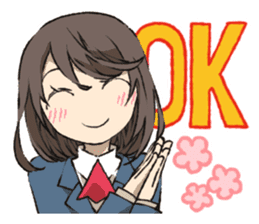 Cute high school girls sticker #6272972