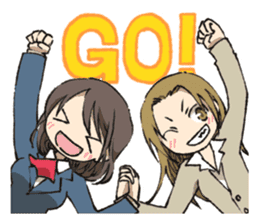 Cute high school girls sticker #6272974
