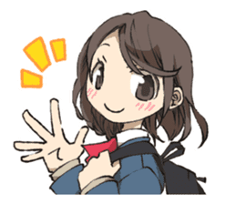 Cute high school girls sticker #6272996