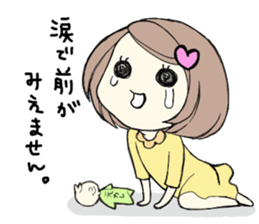 Brokenhearted girl sticker #6274232