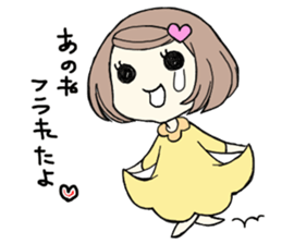 Brokenhearted girl sticker #6274238