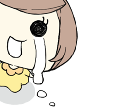 Brokenhearted girl sticker #6274241