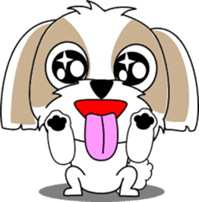 Cute Shih Tzu dog sticker #6275393