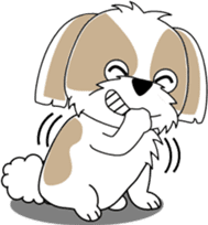 Cute Shih Tzu dog sticker #6275424