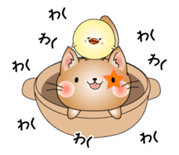Cat *3 chick (one's own pace) sticker #6276561