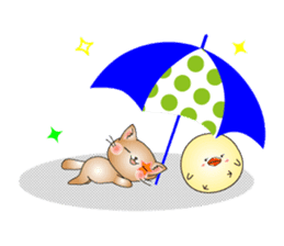 Cat *3 chick (one's own pace) sticker #6276590