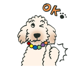 Mascot dog Jobim sticker #6276592