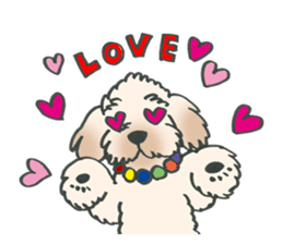 Mascot dog Jobim sticker #6276616