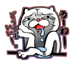 cat of an impudent face sticker #6277681