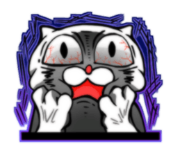 cat of an impudent face sticker #6277706