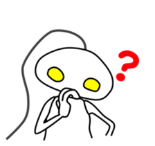 WHITE ALIEN sticker #6277858