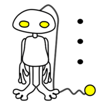 WHITE ALIEN sticker #6277864