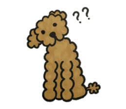 Love talk with toy poodle sticker #6278410
