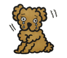 Love talk with toy poodle sticker #6278416