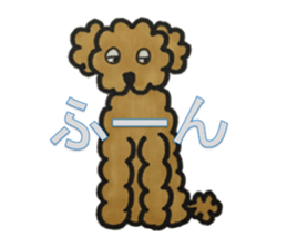 Love talk with toy poodle sticker #6278422