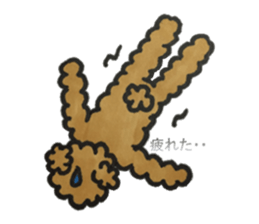 Love talk with toy poodle sticker #6278426