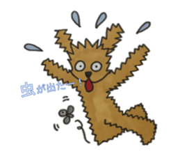 Love talk with toy poodle sticker #6278428