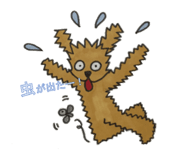 Love talk with toy poodle sticker #6278428